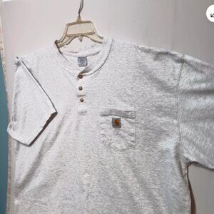 Carhartt 2XL Loose Fit Heavyweight Pocket T-Shirt Gray Workwear Pre-Owned C13